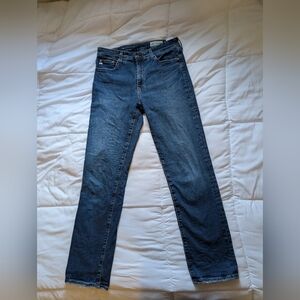 AG Adriano Goldschmied Mari Mid-Rise Slim Straight Leg Jeans Size 29